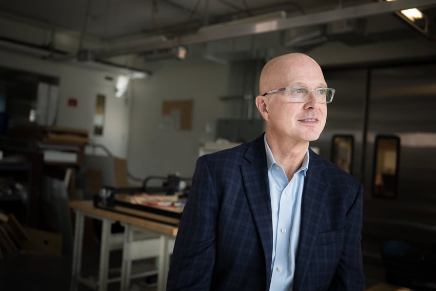A portrait of Steve Davis, President and CEO of PATH, by Cameron Karsten.